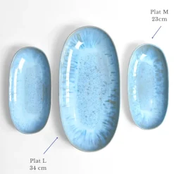 Céladon Paris Plat de service M | Bleu água Outlet