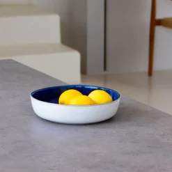 Céladon Paris Plat de service rond | Bleu odyssée New