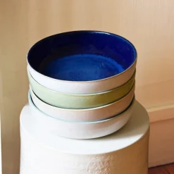 Céladon Paris Plat de service rond | Bleu odyssée New