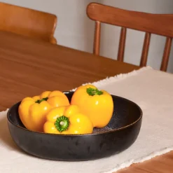 Céladon Paris Plat de service rond | Noir écume New