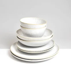 Céladon Paris Service pour 2 | Blanc audacieux New