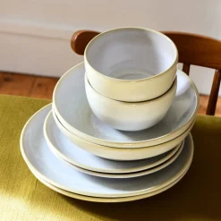 Céladon Paris Service pour 2 | Blanc nacré Outlet