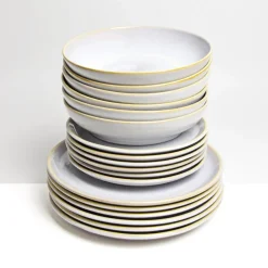 Céladon Paris Service pour 6 | Blanc nacré New