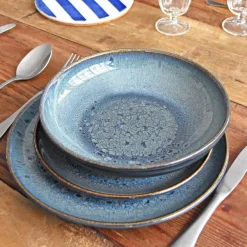 Céladon Paris Service pour 6 | Bleu marin Discount