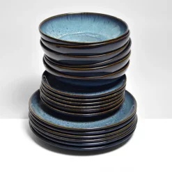 Céladon Paris Service pour 6 | Bleu marin Discount