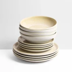 Céladon Paris Service pour 4 | Jaune sable Outlet