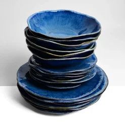 Céladon Paris Service pour 6 Onda | Bleu abyssal New