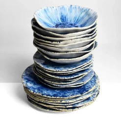 Céladon Paris Service pour 8 Onda | Bleu écume Hot