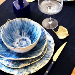 Céladon Paris Service pour 2 Onda | Bleu écume New