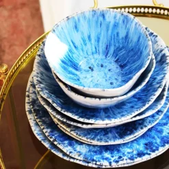 Céladon Paris Service pour 2 Onda | Bleu écume New