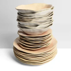 Céladon Paris Service pour 8 Onda | Corail doré Hot