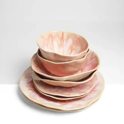 Céladon Paris Service pour 2 Onda | Rose anémone New