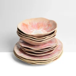 Céladon Paris Service pour 4 Onda | Rose anémone Outlet