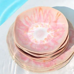 Céladon Paris Service pour 4 Onda | Rose anémone Outlet