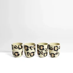 Céladon Paris Set de 2 tasses expresso | Léopard Hot