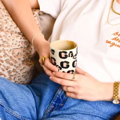 Céladon Paris Tasse moyenne | Léopard Clearance